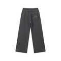 "SCROLL" Raw Hem Sweatpants (Dark Gray)
