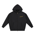 "DIAMOND EYE$" Zip-Up  Boxy Hoodie