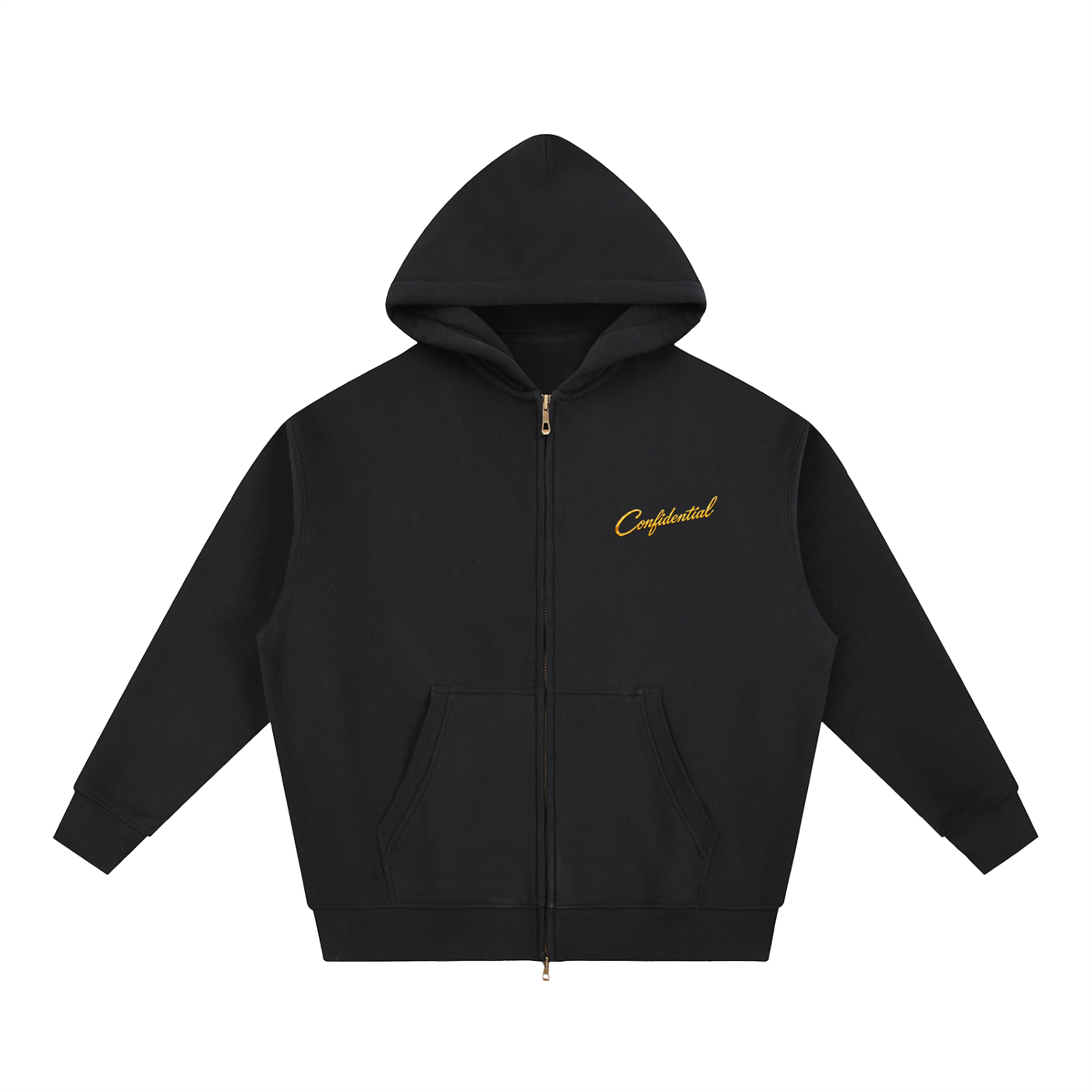 "DIAMOND EYE$" Zip-Up  Boxy Hoodie