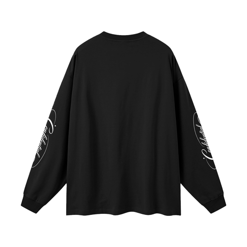 "$CRIPT" Oversized Long Sleeve T-Shirt