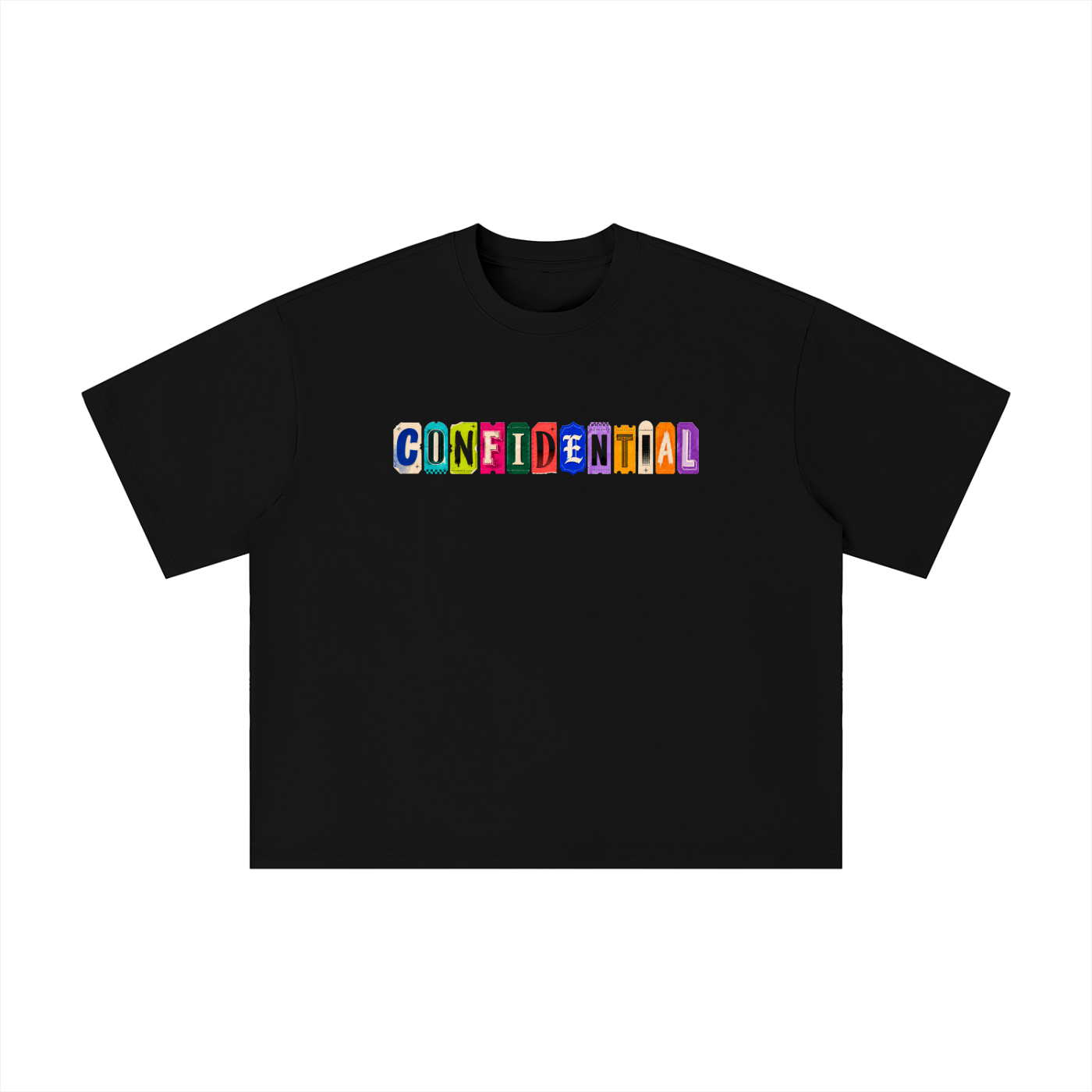 "WORLDWIDE SCRAPBOOK" Boxy Oversized T-Shirt