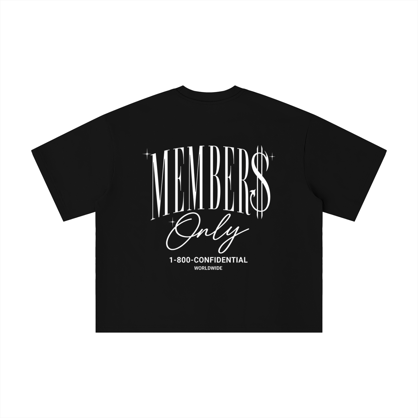 "MEMBER$ ONLY" Boxy Oversized T-Shirt