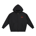 "TRADITIONAL" Zip-Up Boxy Hoodie
