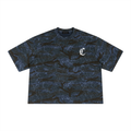 "BLUE CAMO" Essential Boxy T-Shirt