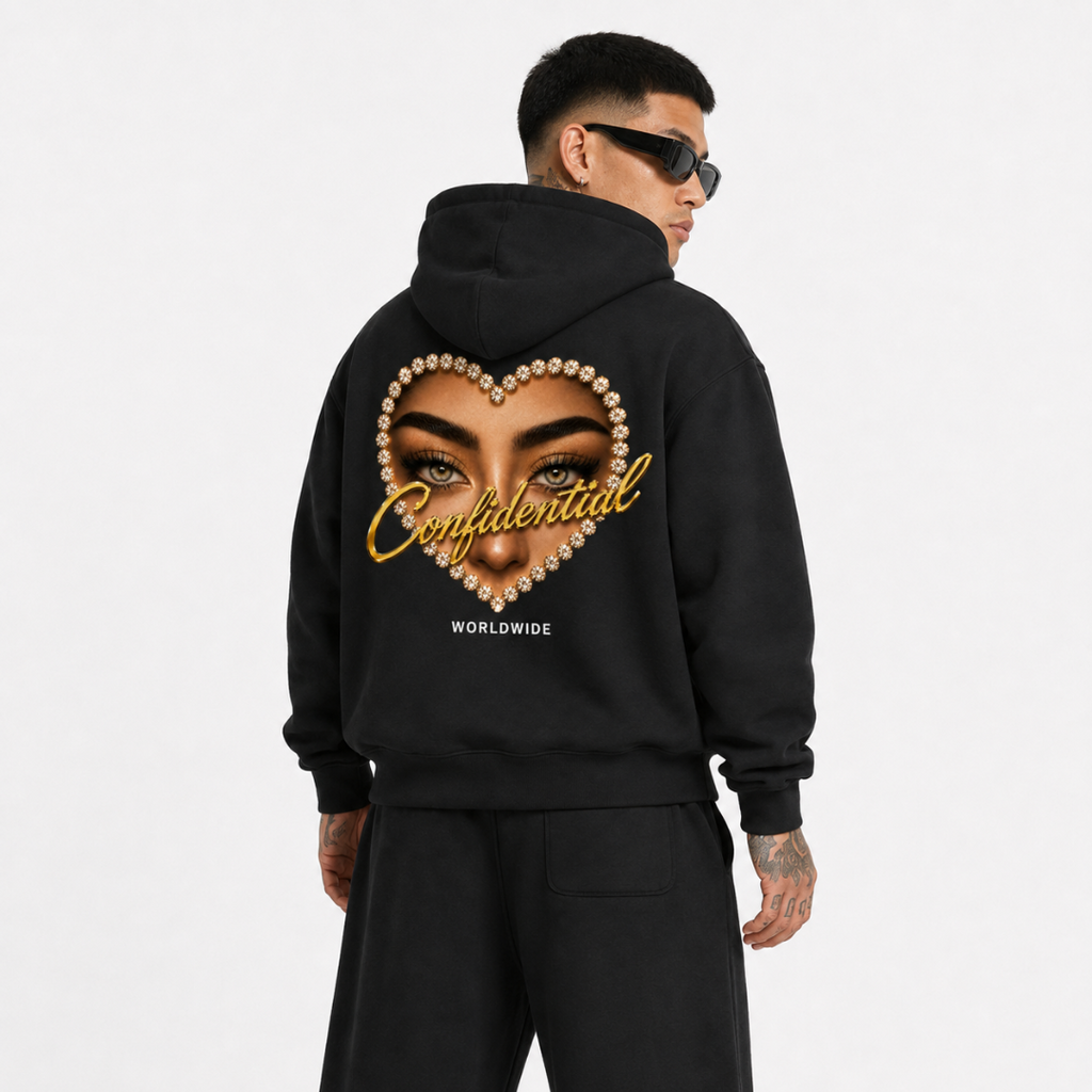 "DIAMOND EYE$" Straight-Leg Sweatpants