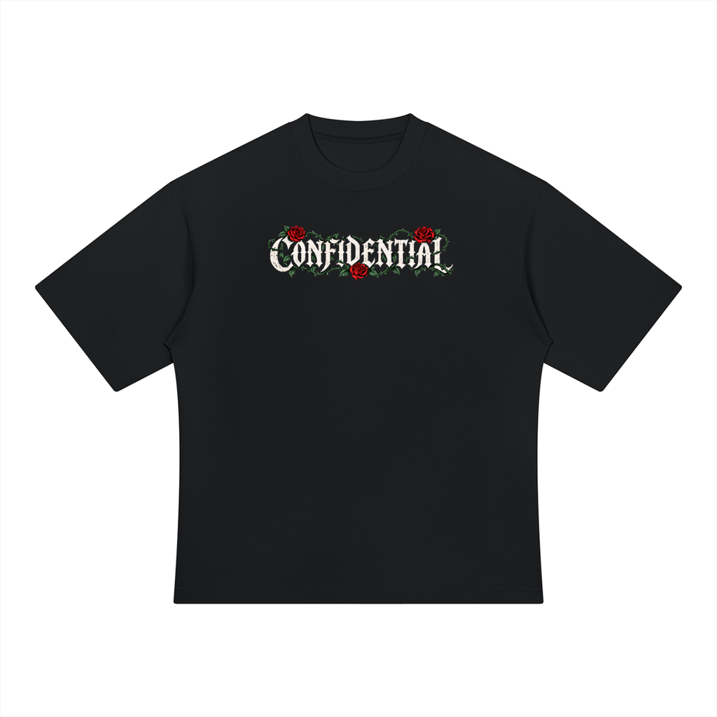 "ROSE & VINES" Heavyweight Oversized T-Shirt