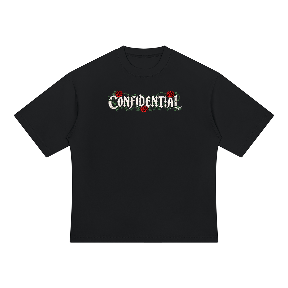 "ROSE & VINES" Heavyweight Oversized T-Shirt
