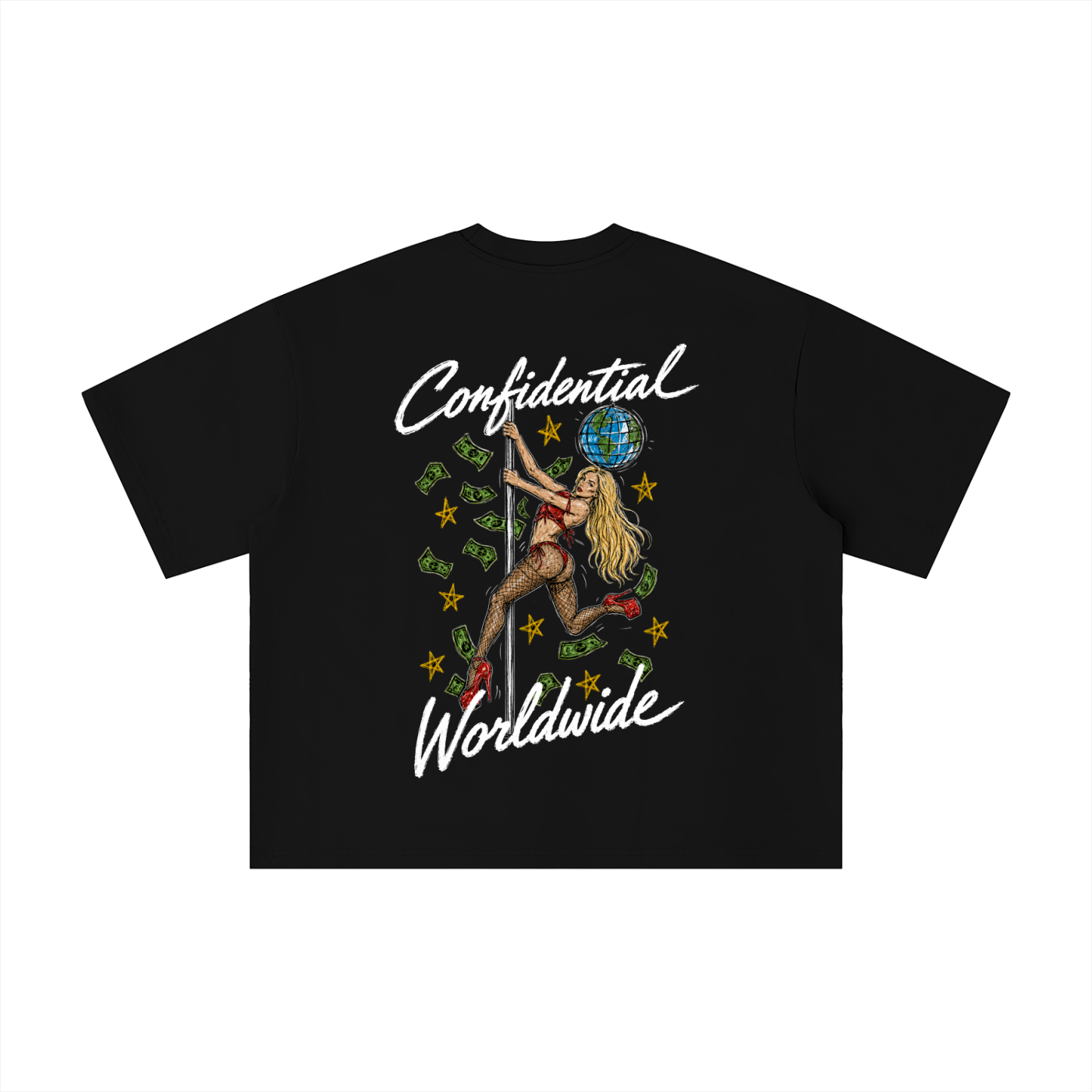 "POLE BABE" Boxy Oversized T-Shirt
