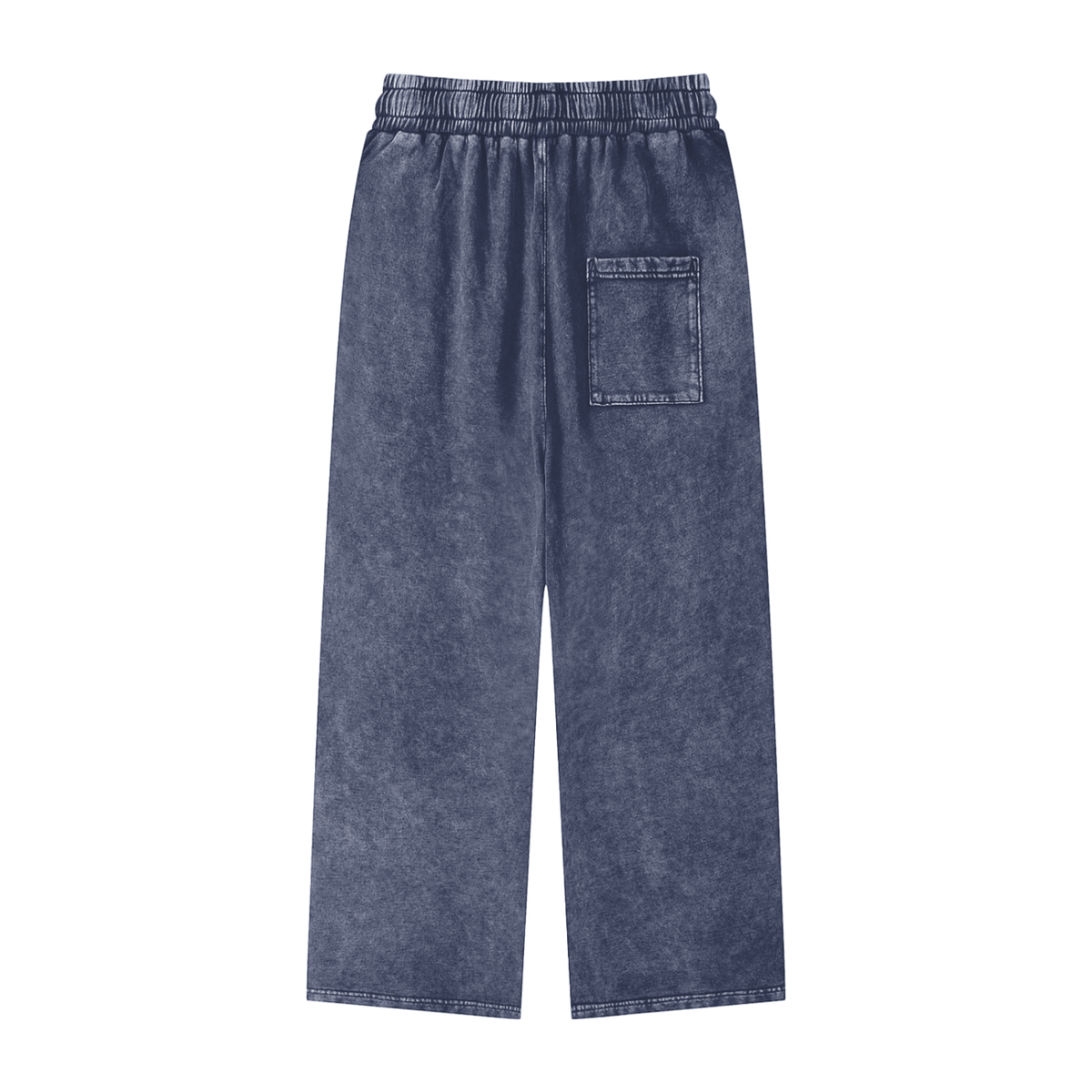 "OLD ENGLISH" Straight-Leg Pants (Acid Washed Blue)