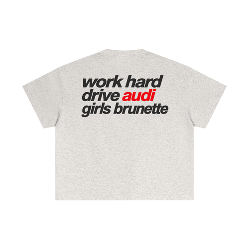"AUDI BRUNETTES" Essential Boxy T-Shirt