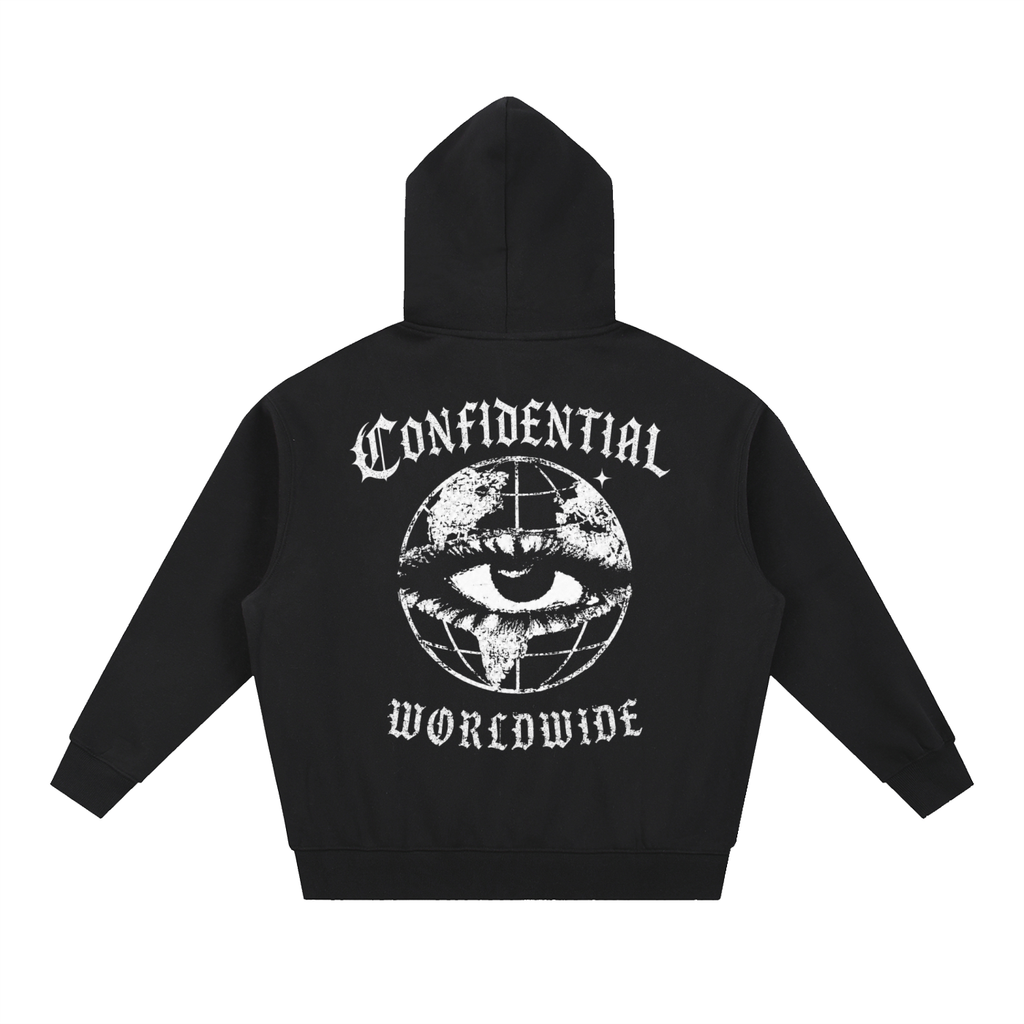 "WORLDWIDE VI$ION" Boxy Hoodie