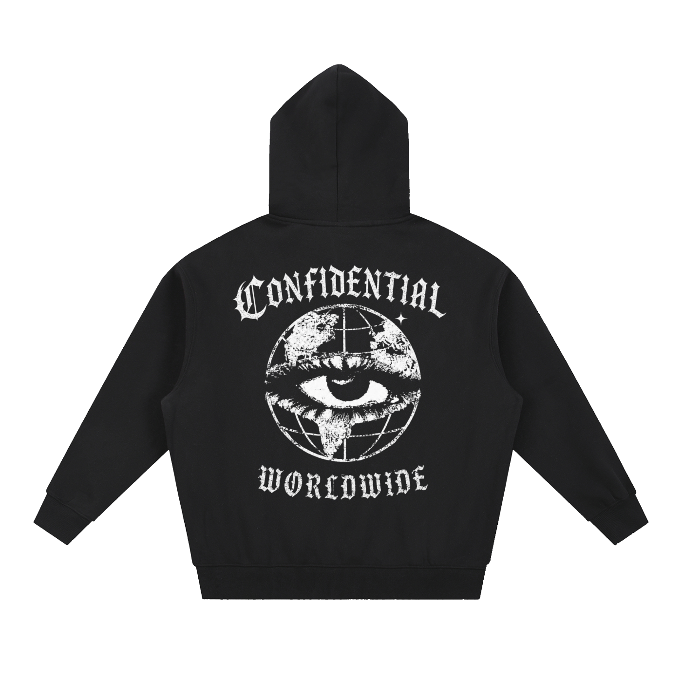 "WORLDWIDE VI$ION" Boxy Hoodie